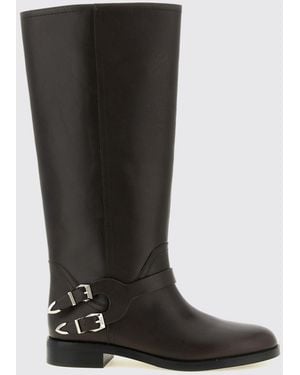 Pinko Botas De Motorista Hasta La Rodilla En Piel Lisa Con Suela De Goma - Negro