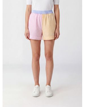 MC2 Saint Barth Striped Cotton Shorts - Pink