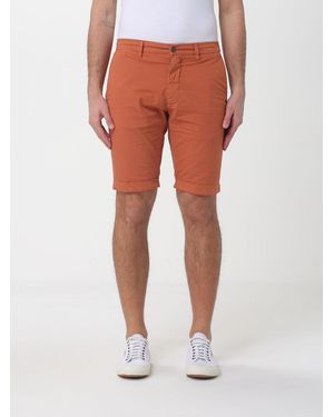 Mason's Slim Fit Stretch Cotton Shorts - Orange