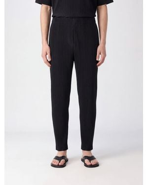 Homme Plissé Issey Miyake Trousers - Black