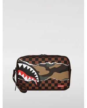 Sprayground Canvas Cosmetic Travel Pouch - Brown