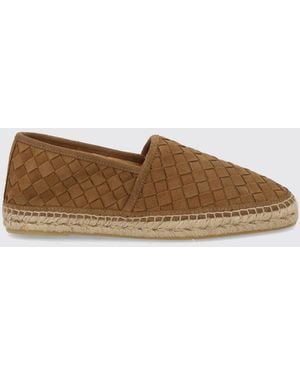 Castañer Woven Suede Espadrilles For With Rubber Sole - Natural