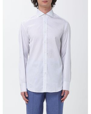 Brunello Cucinelli Striped Cotton Classic Shirt - White