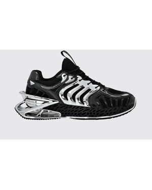 Philipp Plein The Thunder Stroke Gen X 02 Mesh Sneakers With A Chunky Sole - Black