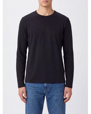 Veilance T-Shirt À Manches Longues En Laine Mélangée À Col Rond - Bleu