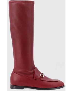 Gucci Flat Ankle Boots - Red