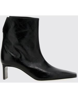 KHAITE Flat Ankle Boot - Black