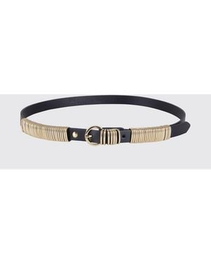 FEDERICA TOSI Adjustable Smooth Leather Belt With Buckle - White