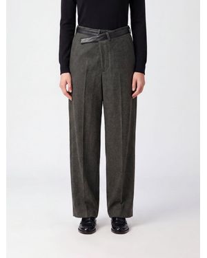 DARKPARK Gaia High-Waisted Wide-Leg Pants With Asymmetric Design - Black