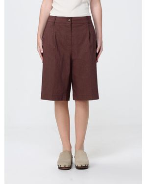 Pinko Viscose Blend Shorts - Red