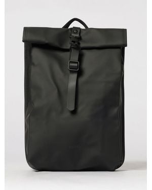 Rains Waterproof Rolltop Rucksack - Black