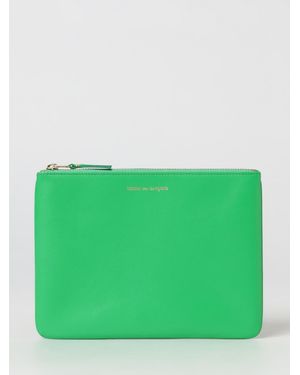 Comme des Garçons Leather Pouch - Green