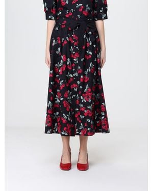 Twinset Printed Cotton Skirt - Blue
