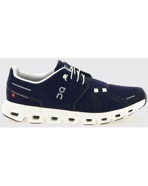 On Shoes Cloud 6 Mesh Trainers On - Blue