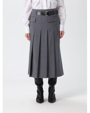 Semicouture Gonna Plissettata - Grigio