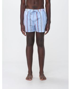 Paul Smith Striped Polyester Swimsuit - Blue