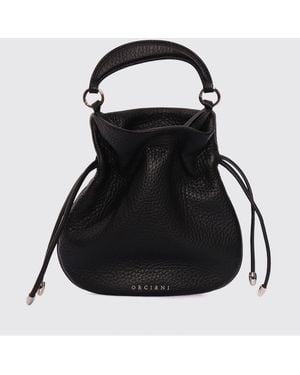 Orciani Calf Leather Handbag - Black