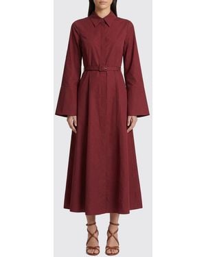 Gabriela Hearst Cotton Shirtdress - Red