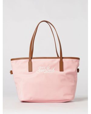 MC2 Saint Barth Nylon Bag With Embroidered Logo - Pink