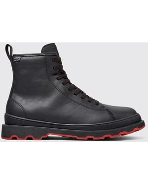 Camper Brutus+ Hydroshield Leather Ankle Boots - Black