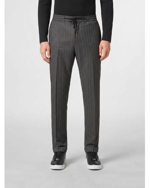 Philipp Plein Slim Fit Drawstring Pants - Gray