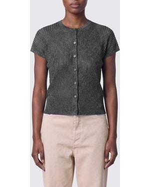 Roberto Collina Viscose Cardigan - Grey