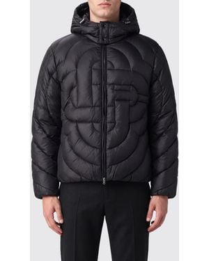 CASABLANCA Short Quilted Nylon Down Jacket With Detachable Hood - Black