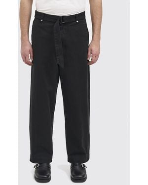 Entire studios Cotton Palazzo Trousers - Black