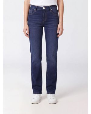 7 For All Mankind High-Waist Skinny Jeans Calie Aus Baumwolldenim - Blau