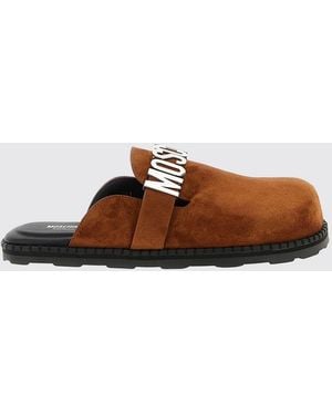Moschino Suede Mules - Brown