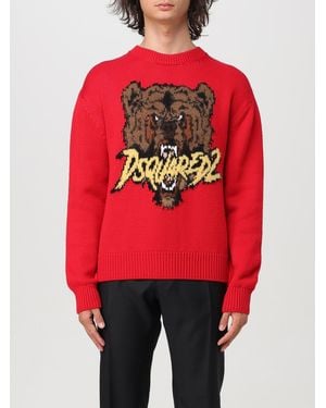 DSquared² Maglia Con Logo - Rosso