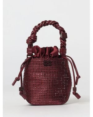Ganni Mini Bou Bucket Bag - Red