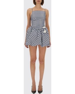 Self-Portrait Abito Mini - Blu