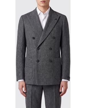Tagliatore Double-Breasted Blazer - Gray