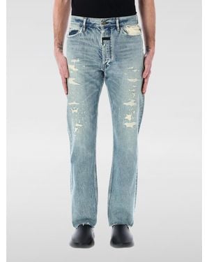Fear Of God Vintage Straight Jeans Distressed - Blue