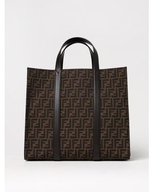 Fendi Bosa Tote Ff Con Monogramma - Nero