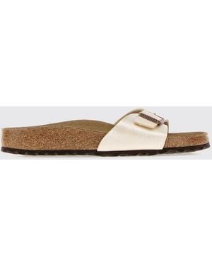 Birkenstock Madrid Birko-Flor Sandals With Adjustable Strap And Eva Sole - White