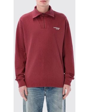 Acne Studios High-Neck Organic Cotton Sweatshirt - Red