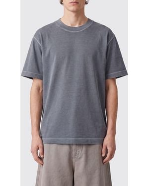 Closed Organic Cotton Crew Neck T-Shirt With Dropped Shoulders - Gray