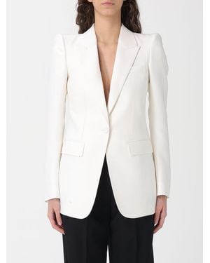 Tom Ford Single-Breasted Wool And Silk Blazer - White