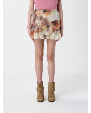 Isabel Marant Printed Cotton Shorts - Natural