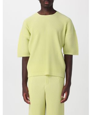 Homme Plissé Issey Miyake Homme Plissé Issey Miyake Crew-Neck T-Shirt - Yellow
