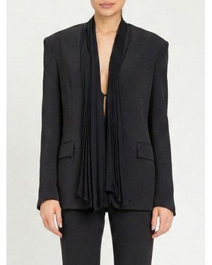 Twinset Crêpe Single-Breasted Blazer - Black