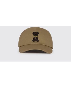 Fendi Cotton Twill Hat With Patch - Natural