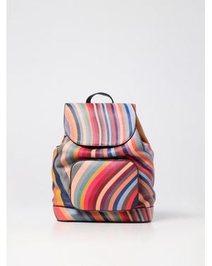 Paul Smith Grained Leather Backpack - Multicolor