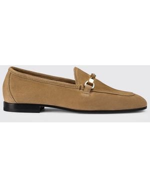 Doucal's Suede Loafers With Bit - Natural