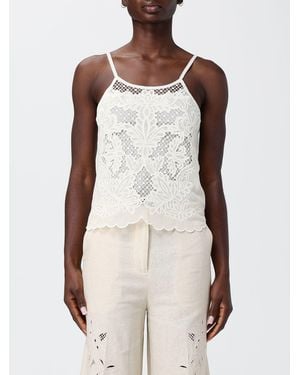 Twinset Macramé Top - Natural