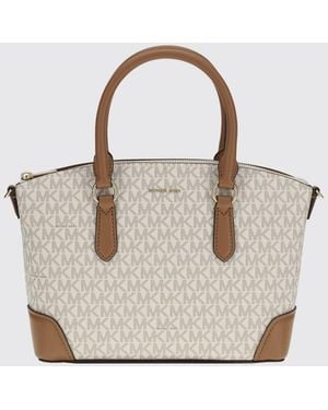 Michael Kors Murphy Medium Signature Logo Handbag - Natural