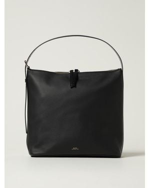 A.P.C. Vera Tasche Aus Genarbtem Leder - Schwarz