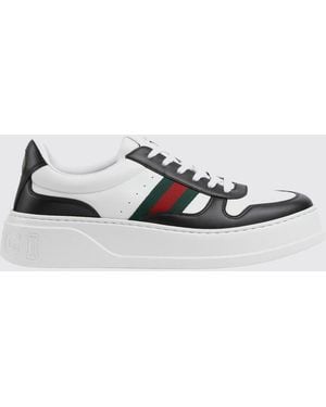Gucci Leather Trainers - White